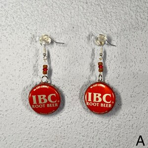 Soda Bottle Cap Sterling Silver Earrings