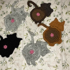 cat butt coasters