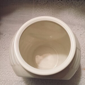 Fire King white milk glass grease jar no lid image 6