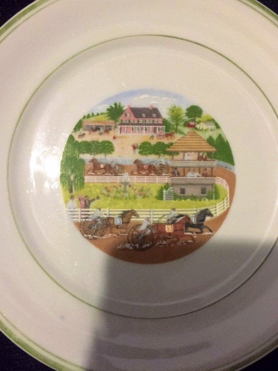 Saks Fifth Avenue / 4 Decorative Porcelain Plates Etsy