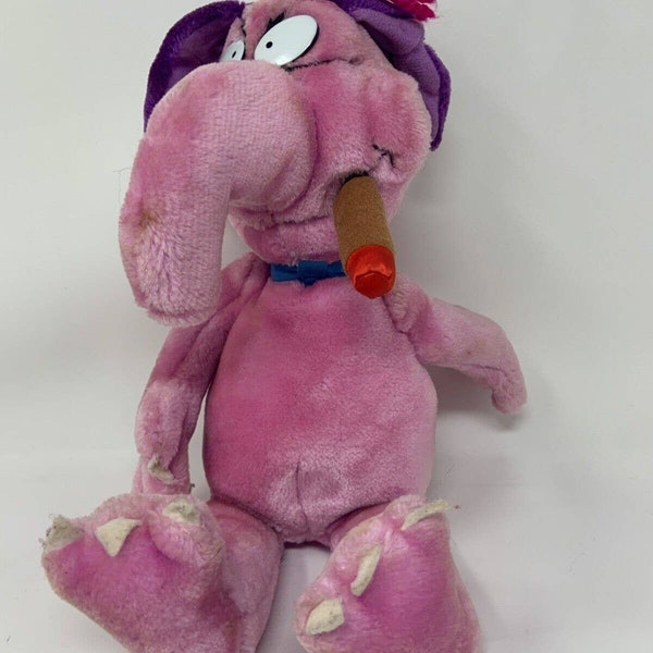 The Raccoons Cyril Sneer with Cigar Plush Toy Stuffed Animal Canadian Ultra Rare