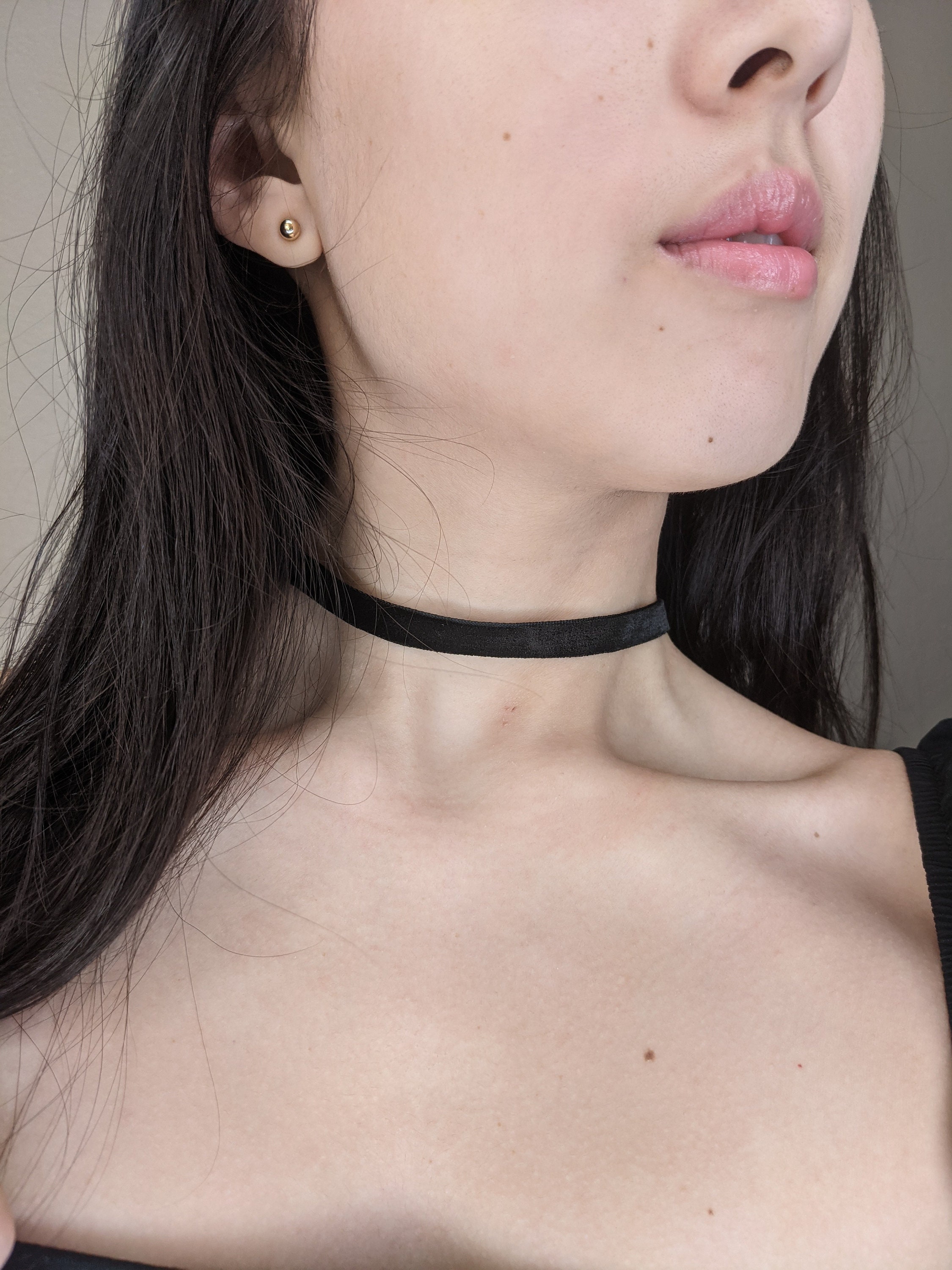 Set Di 5 Choker In Velluto Rosso Per Donna – Collane Girocollo Regolabili, Stile Gotico E Classico