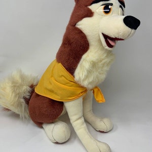 Balto Plush Jenna Husky Dog Sitting Down Universal Studios Vintage Stuffed 1995