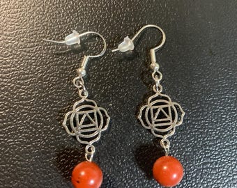Red Jasper Root Chakra Earrings