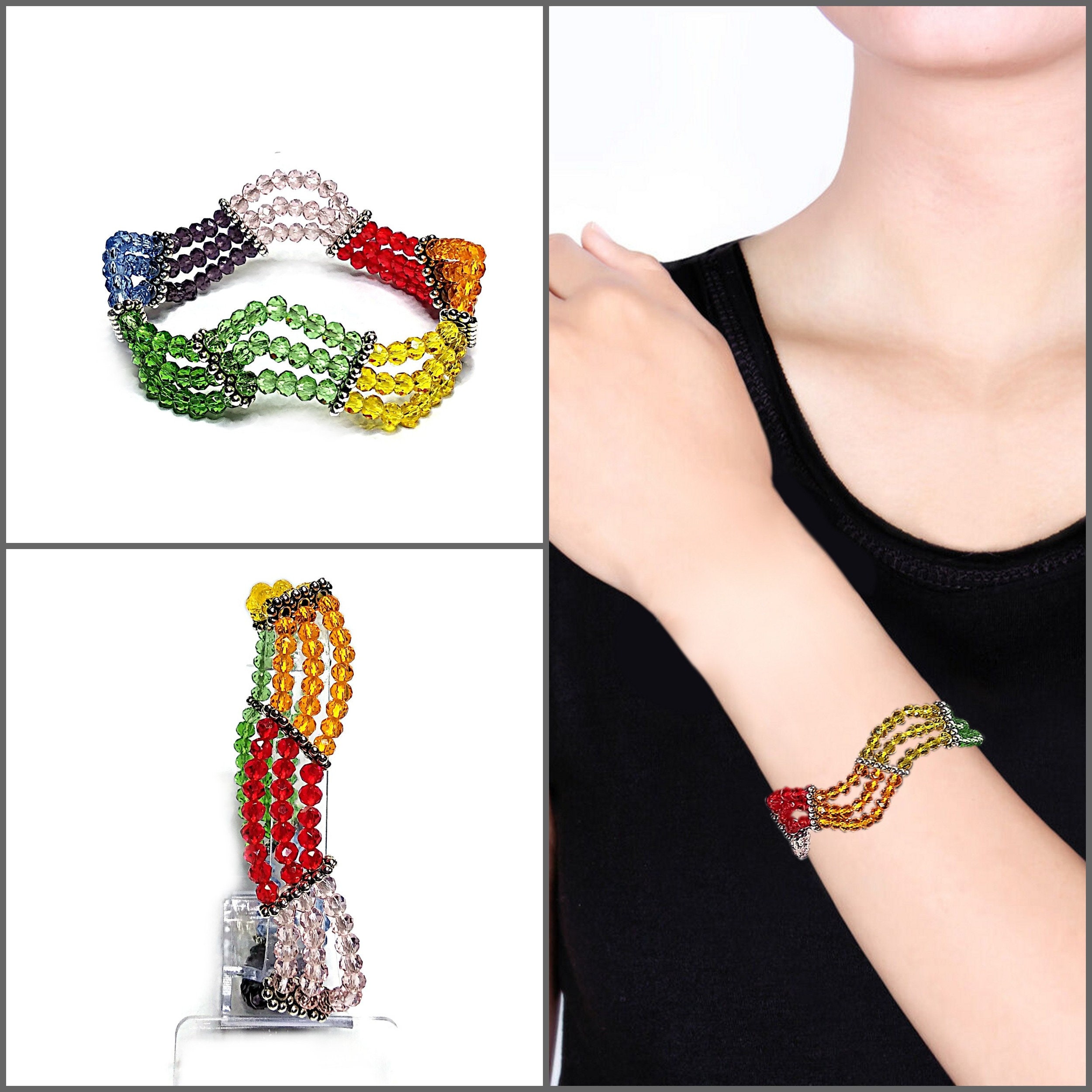  Chakra Bracelets for Women Reiki Healing Crystals Yoga