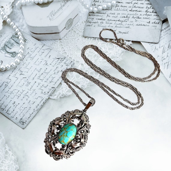 Vintage text Cabochon Tibetan silver Glass Chain Pendant Necklace gift #26 Vintage text Cabochon Tibetan silver Glass Chain Pendant Necklace gift #26