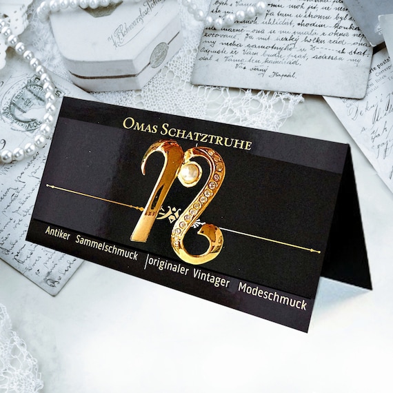 Monogram brooch in the shape of an "N" or "U" let… - image 1