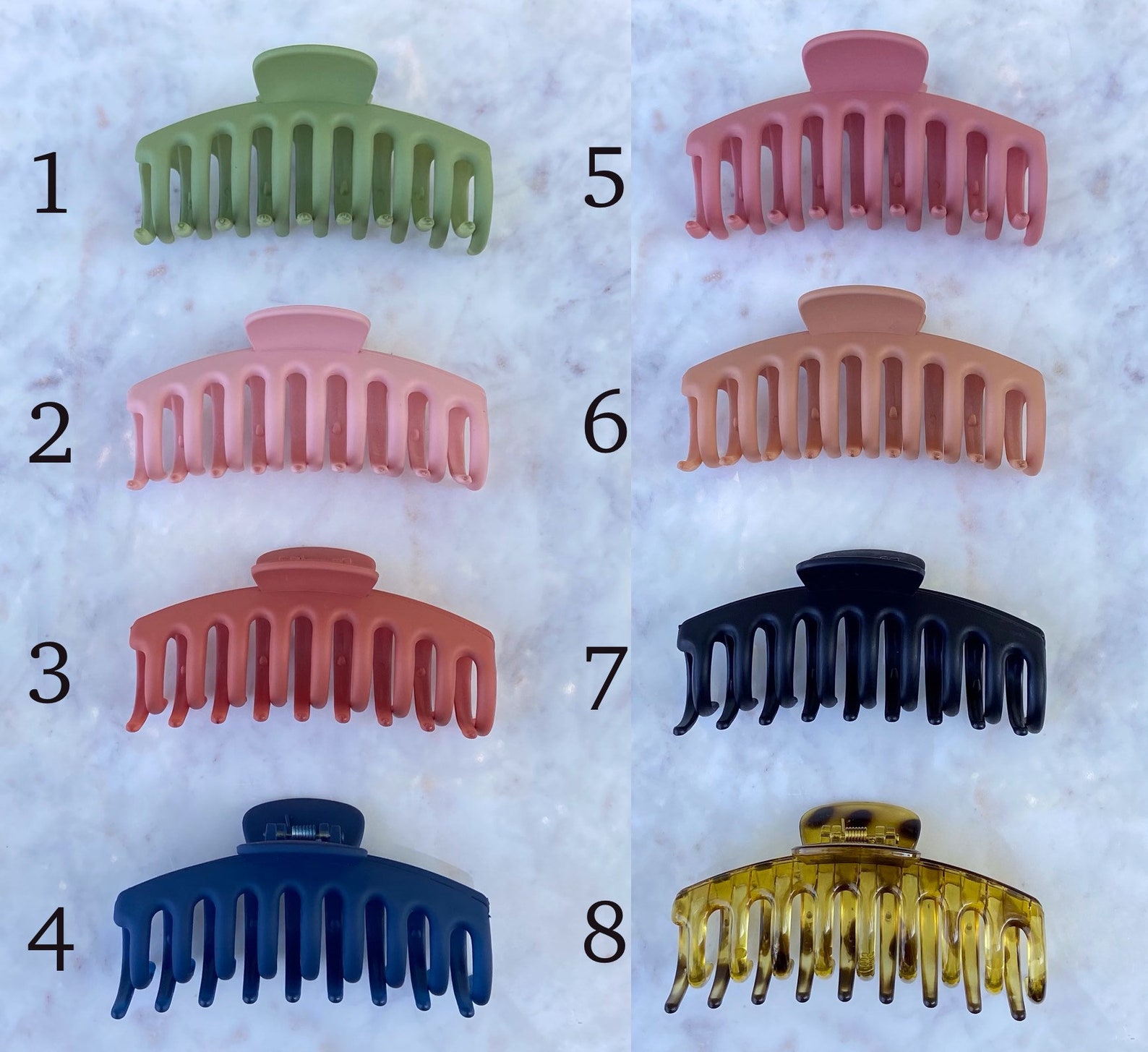 Matte Hair Claw Hair Claw Clip Claw for Long Hair Hair Claw Etsy