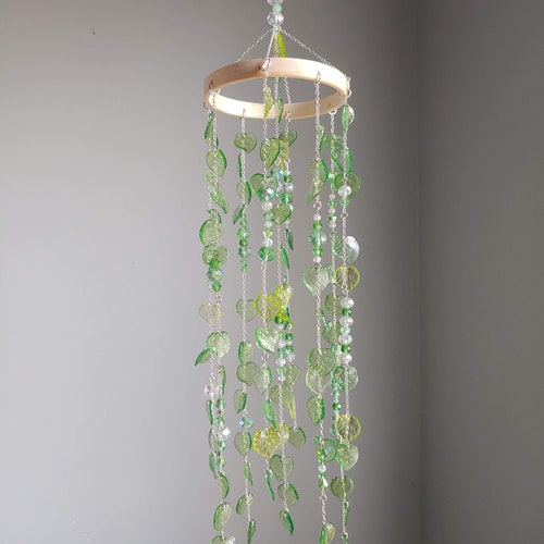 Small Cottage Core Leaf Suncatcher-decoratie