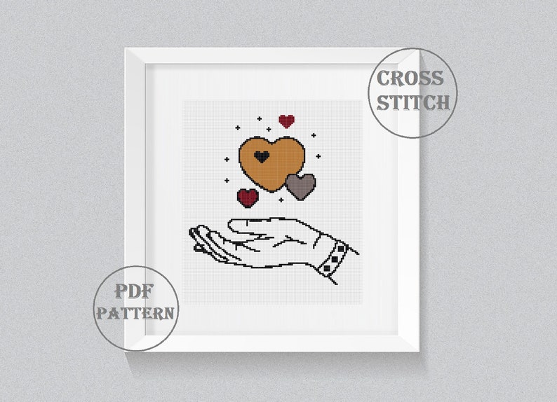 Pdf Digital Pattern Heart Love Cross Stitch Pattern Love Xstitch Chart Simple Hand Embroidery Design Hands In Love Cross Stitch Pattern Sewing Fiber Weaving Tapestry Retropakhuis Com