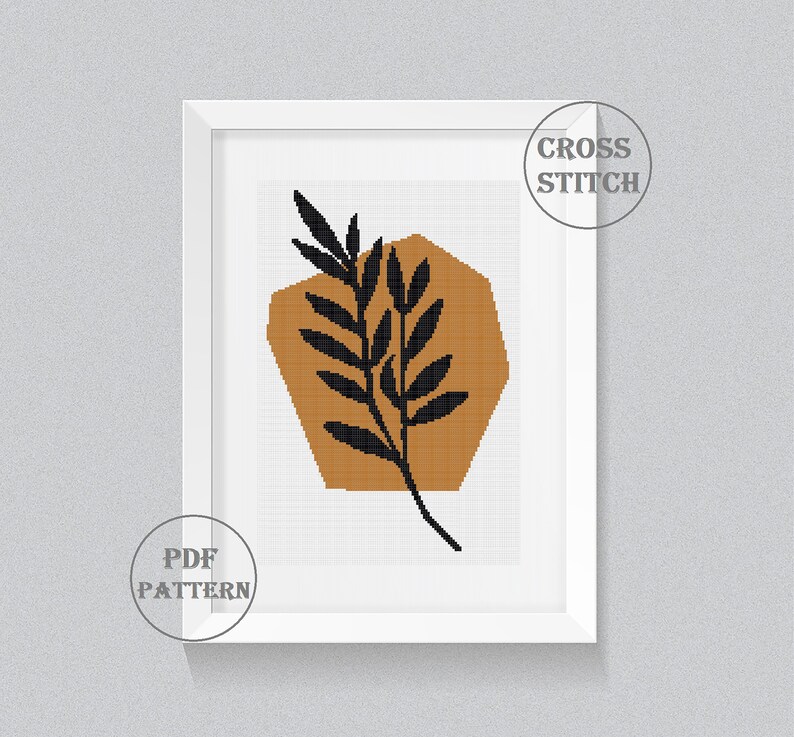 Abstract Embroidery Pattern Boho Cross Stitch Pattern Modern Cross Stitch Floral Cross Stitch Botanical Counted Cross Stitch Pdf Craft Supplies Tools Sewing Fiber Kientructhanhdat Com