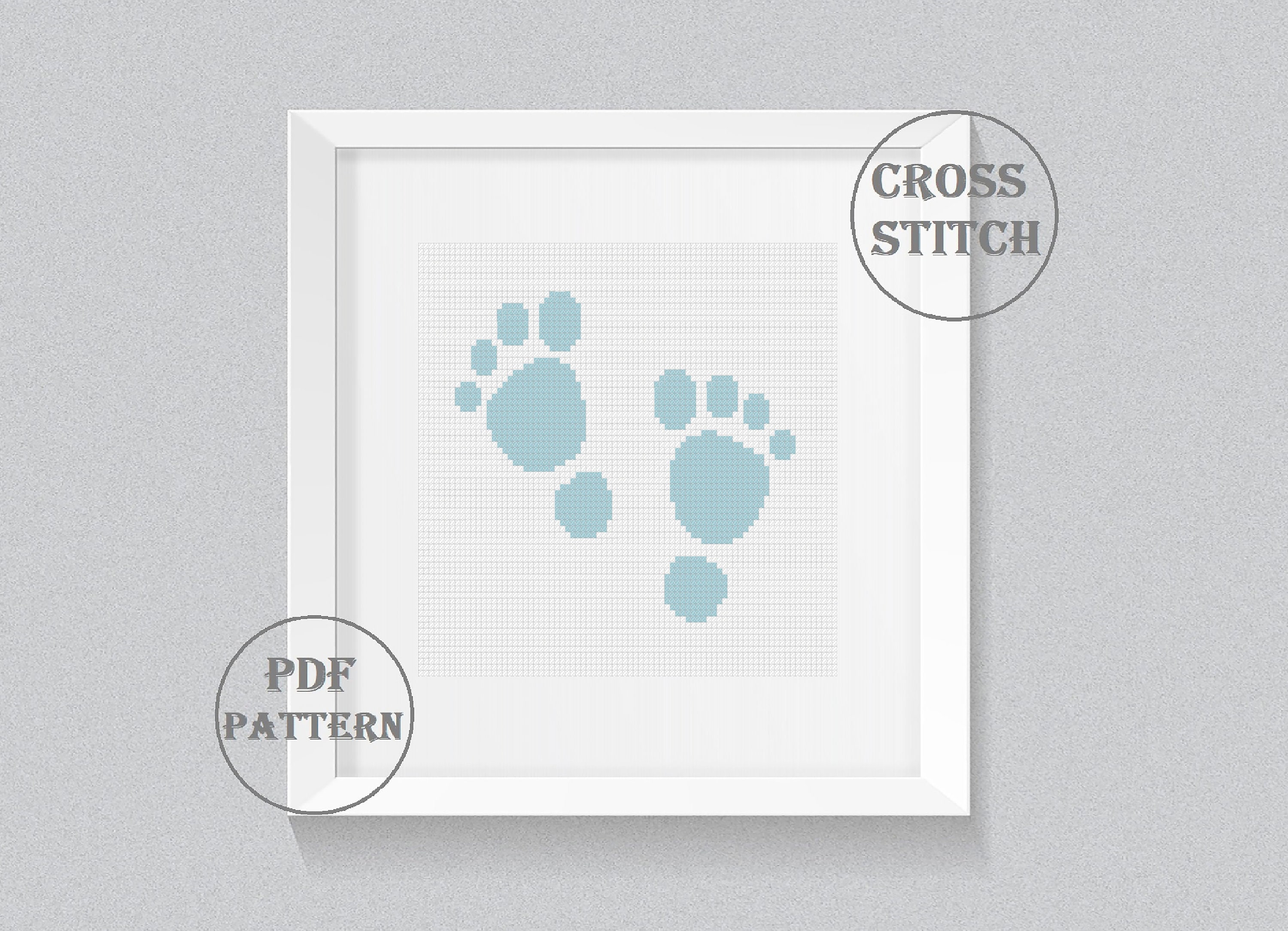 Baby Feet Cross Stitch Pattern Counted Cross stitch Pattern Etsy