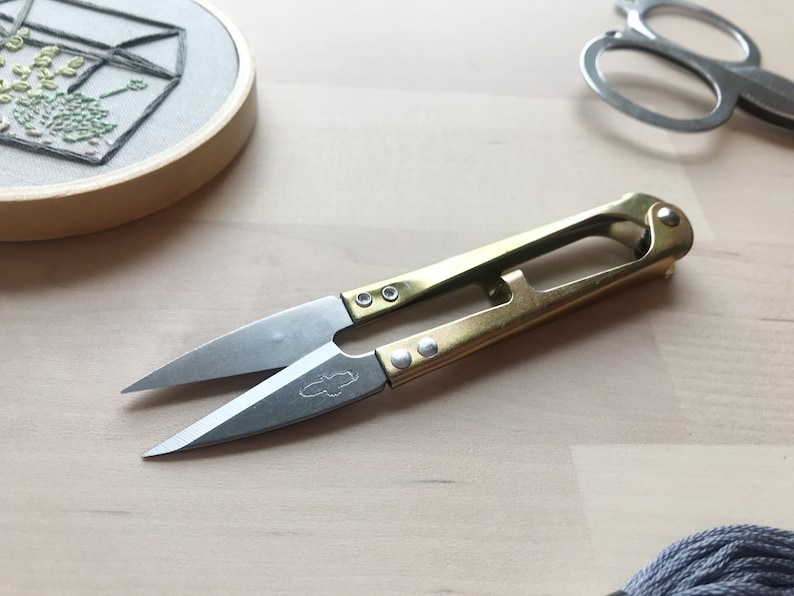 Gold Thread Snips Embroidery Handsewing Etsy