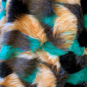 Melodie PATCHES 7 Shaggy Soft Faux Fur Fabric for Home Decor, Costumes, Pillows, Beddings, Throws, Crafts