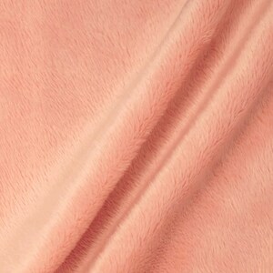 Buy Pink Minky Solid Silky Plush Faux Fur Fabric - Sold by the ...