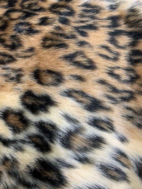 Isabella LEOPARD 2 Shaggy Soft Faux Fur Fabric for Fursuit, Cosplay Costume, Photo Prop, Trim, Throw Pillow, Crafts