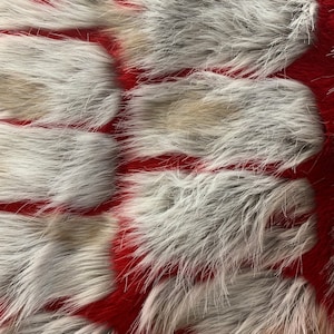 Melodie PATCHES 10 Shaggy Soft Faux Fur Fabric for Home Decor, Costumes, Pillows, Beddings, Throws, Crafts