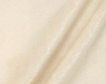 Lara IVORY Solid Smooth Minky Fabric for Quilting, Blankets, Baby & Pet Accessories, Pillows, Throws, Clothes, Stuffed Toys, Costume, Crafts