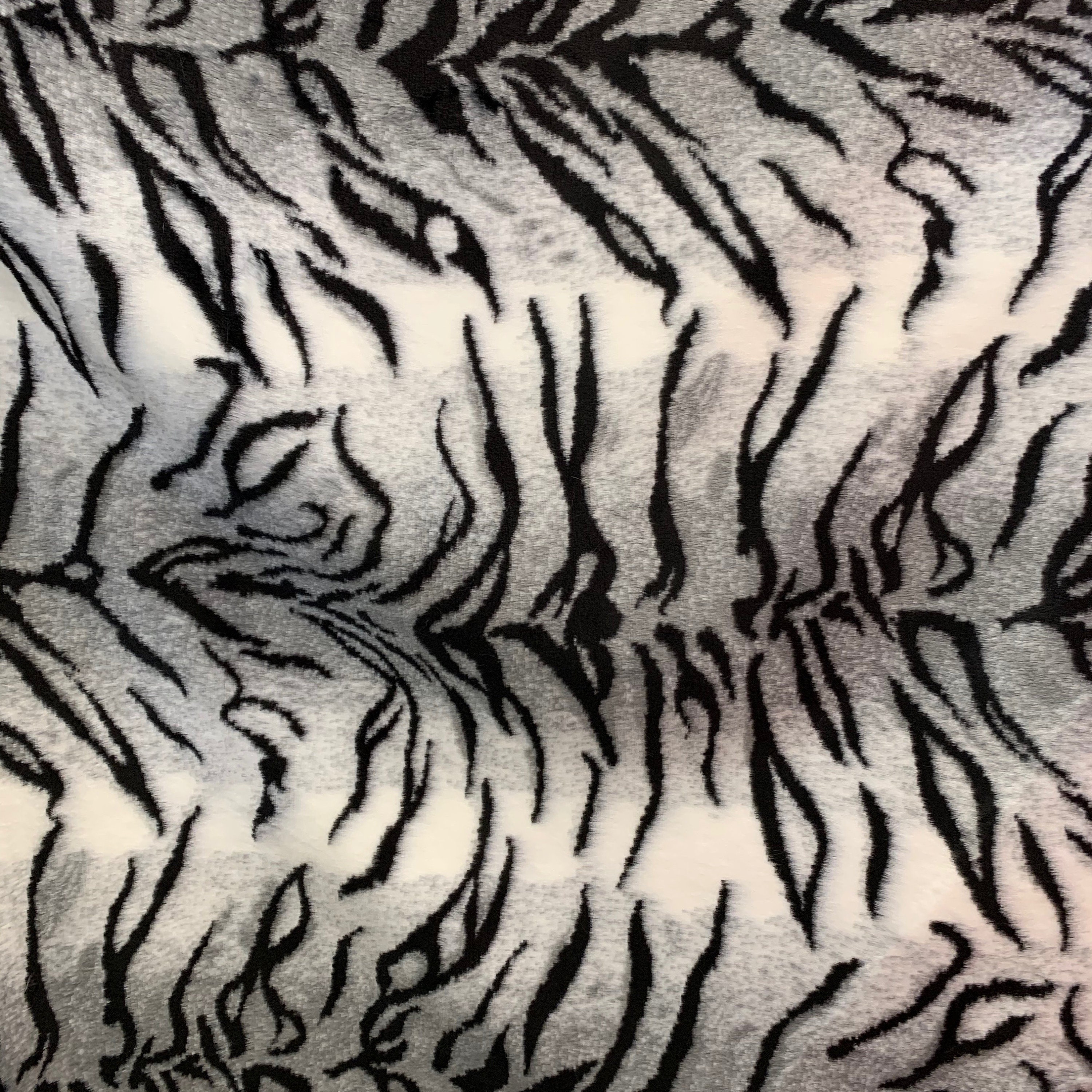 Gemma TIGER Print Soft Faux Fur Fabric for Home Decor, Costumes, Pillows, Beddings, Throws, Crafts