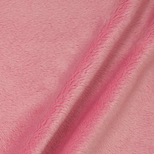 Lara PINK Solid Smooth Minky Fabric for Quilting, Blankets, Baby & Pet Accessories, Pillows, Throws, Clothes, Stuffed Toys, Costume, Crafts