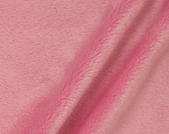 Lara PINK Solid Smooth Minky Fabric for Quilting, Blankets, Baby & Pet Accessories, Pillows, Throws, Clothes, Stuffed Toys, Costume, Crafts