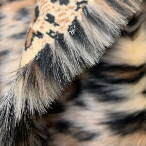 Isabella LEOPARD 2 Shaggy Soft Faux Fur Fabric for Fursuit, Cosplay ...