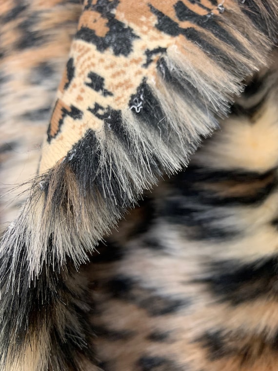 Isabella LEOPARD 2 Shaggy Soft Faux Fur Fabric for Fursuit, Cosplay Costume, Photo Prop, Trim, Throw Pillow, Crafts