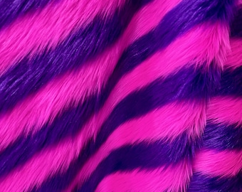 HoningPAARS HEETROZE Shaggy zachte namaakbontstof voor interieur, kostuums, kussens, beddengoed, plaids, ambachten