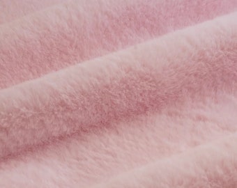 PINK HOUSE ラビットファージャケット Mサイズ ピンク 毛皮 ピンクのウサギ柄フェイクファー厚手ミンキー生地（1ヤード単位）｜超