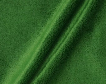 Lara FOREST GREEN Solid Smooth Minky Fabric for Quilting, Blankets, Baby & Pet Accessories, Throws, Clothes, Stuffed Toys, Costume, Crafts