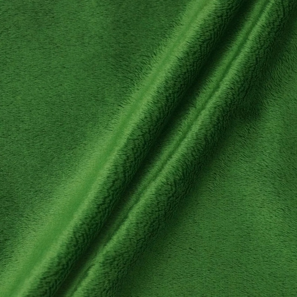 Lara FOREST GREEN Solid Smooth Minky Fabric for Quilting, Blankets, Baby & Pet Accessories, Throws, Clothes, Stuffed Toys, Costume, Crafts