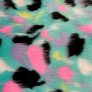 Melodie PATCHES 2 Shaggy Soft Faux Fur Fabric for Home Decor, Costumes, Pillows, Beddings, Throws, Crafts