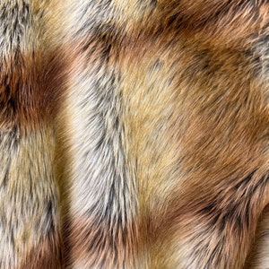 Coussin Long Fourrure De Renard Roux Lars Paustian - Double Face 55x30cm - Allemagne