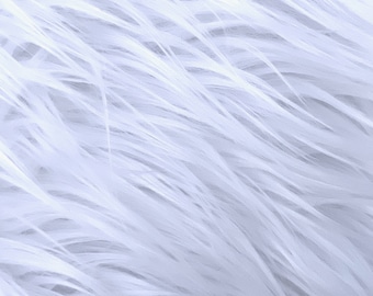 Anika WHITE zachte 4" lange stapel namaakbontstof voor fursuit, cosplaykostuum, fotorekwisiet, trim, kussen gooien, ambachten - 50050