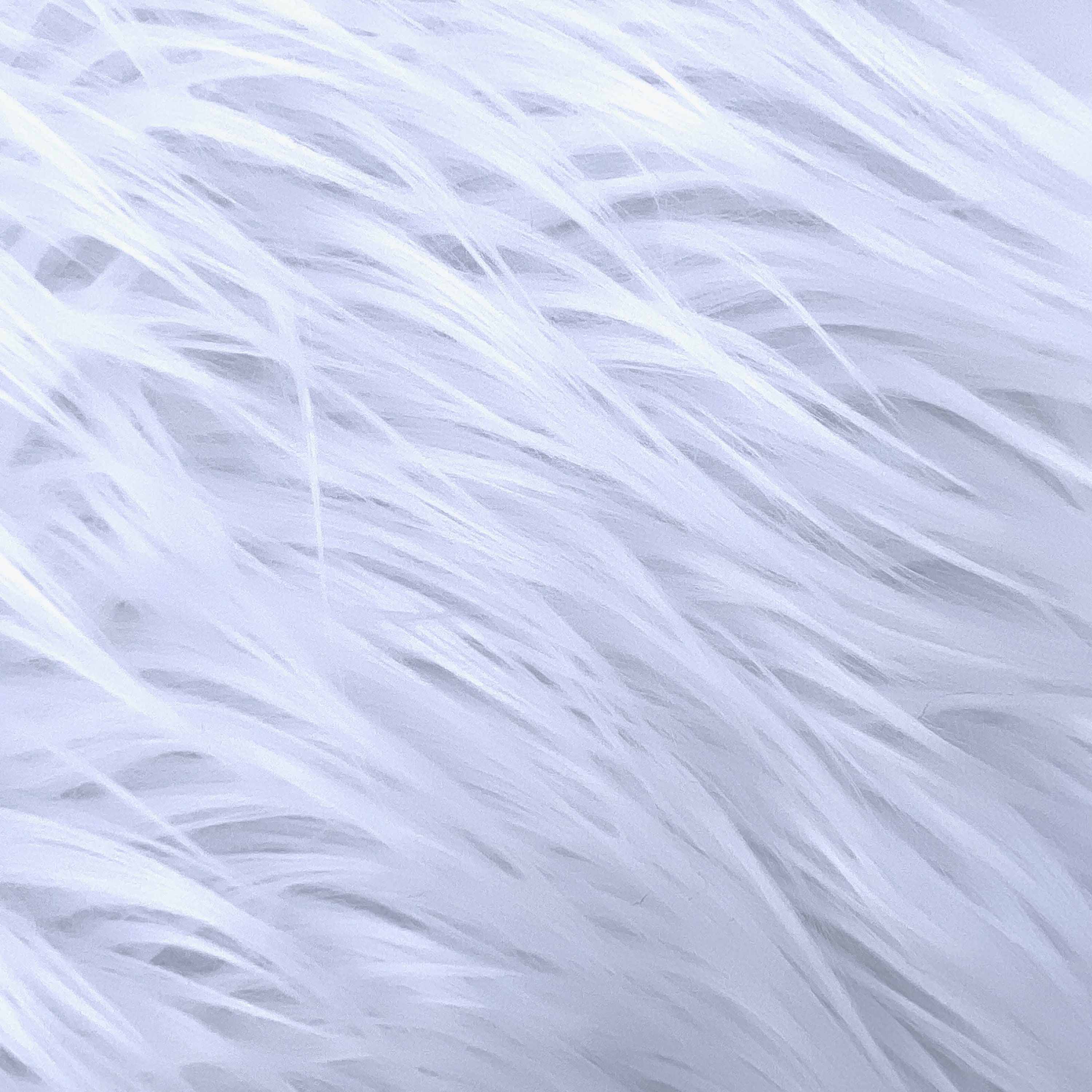 Anika WHITE Soft 4 Long Pile Faux Fur Fabric for Fursuit, Cosplay