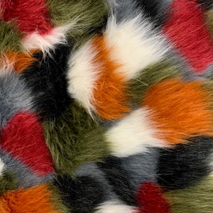 Melodie PATCHES 26 Shaggy Soft Faux Fur Fabric for Home Decor, Costumes, Pillows, Beddings, Throws, Crafts