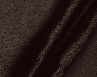 Lara CHOCOLATE BROWN Solid Smooth Minky Fabric for Quilting, Blankets, Baby & Pet Accessories, Throws, Clothes, Stuffed Toy, Costume, Crafts
