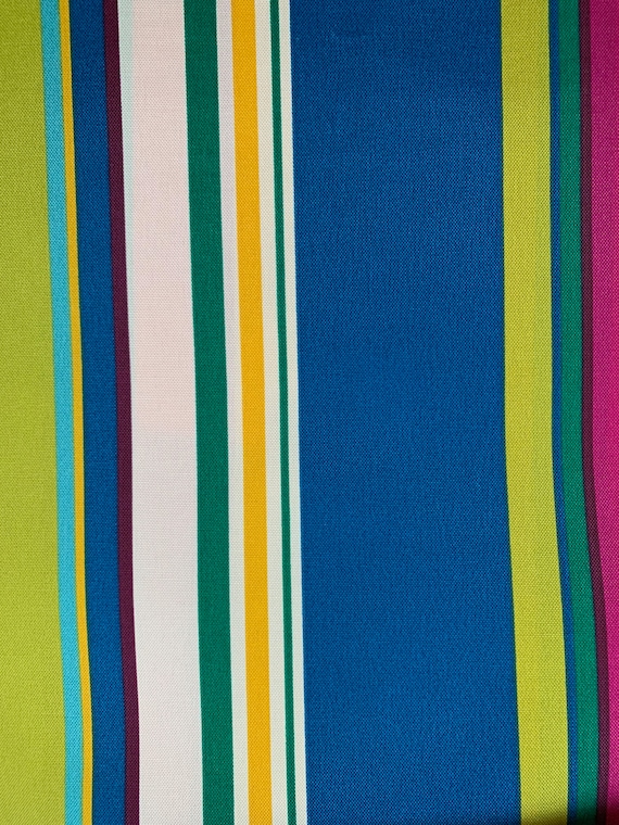 Izzy Stripes Polyester Fabric by the Yard for Indoor/Outdoor Upholstery, Home Decor, Costumes, Crafts