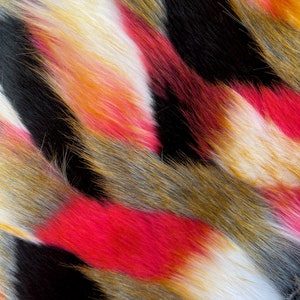 Melodie PATCHES 1 Shaggy Soft Faux Fur Fabric for Home Decor, Costumes, Pillows, Beddings, Throws, Crafts