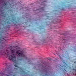 Pearl RAINBOW 4 Shaggy Soft Faux Fur Fabric for Home Decor, Costumes, Pillows, Beddings, Throws, Crafts