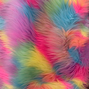 Melodie PATCHES 8 Shaggy Soft Faux Fur Fabric for Home Decor, Costumes, Pillows, Beddings, Throws, Crafts