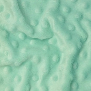 Alison MINT GREEN Embossed Dimple Dots Soft Velvety Minky Fabric for Blankets, Baby Accessories, Pillows, Stuffed Toys, Costume, Crafts