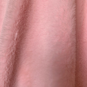 Czarina BABY PINK Ultra Soft Minky Rabbit Short Pile Faux Fur Fabric for Fursuit, Cosplay Costume, Photo Prop, Trim, Throw Pillow, Crafts