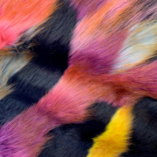 Melodie PATCHES 7 Shaggy Soft Faux Fur Fabric for Home Decor, Costumes, Pillows, Beddings, Throws, Crafts