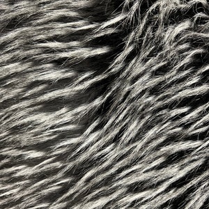 White and black fur sale