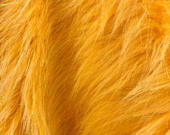 Amy AMBER Tinsel Glitter Shaggy Soft Faux Fur Fabric for Fursuit, Cosplay Costume, Photo Prop, Trim, Throw Pillow, Crafts