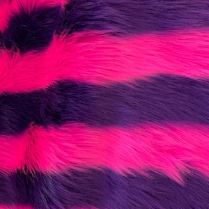 Honey PURPLE HOT PINK Shaggy Soft Faux Fur Fabric for Home Decor, Costumes, Pillows, Beddings, Throws, Crafts