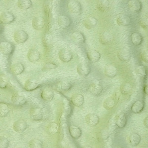 Alison APPLE GREEN Embossed Dimple Minky Dots Soft Velvety Fabric for Blankets, Clothes, Baby Accessories, Stuffed Toys, Costume, Crafts