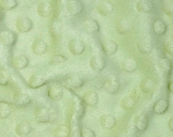 Alison APPELGROEN Reliëf kuiltje minky stippen Zachte fluweelachtige stof voor dekens, kleding, babyaccessoires, knuffels, kostuum, ambachten