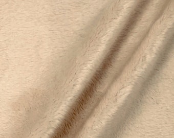 Lara OATMEAL Solid Smooth Minky Fabric for Quilting, Blankets, Baby & Pet Accessories, Throws, Clothes, Stuffed Toys, Costume, Crafts